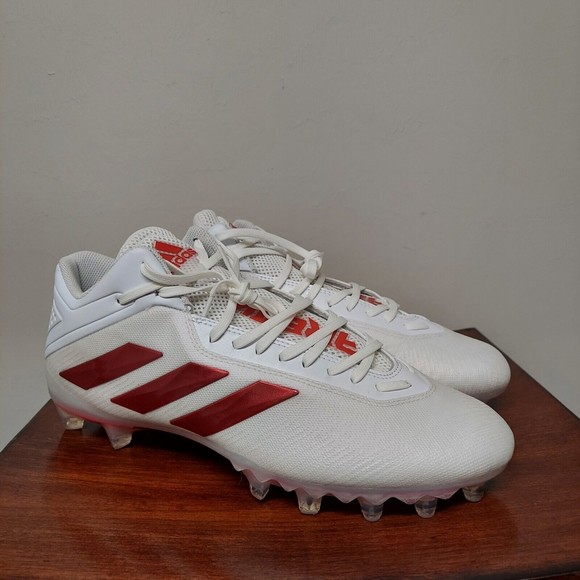 Adidas SM Freak Mid “White University Red” Football Cleats FX1308 Size 13 - Picture 1 of 7